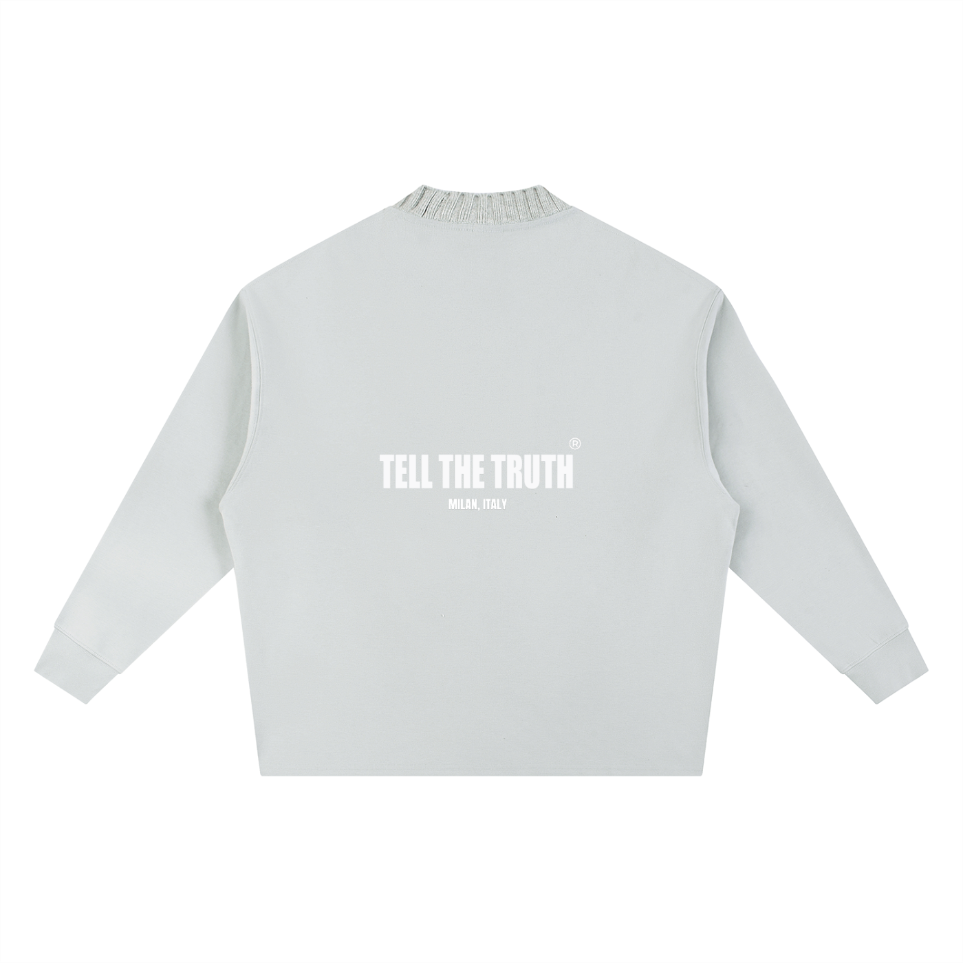 Tell The Truth Knitted Round Neck Oversize Sweatshirt