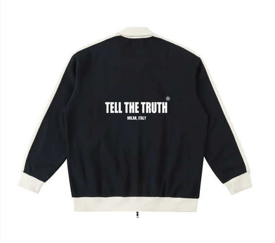 Tell The Truth Trim Stand Collar Jacket