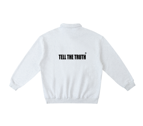 Tell The Truth Heavyweight Polo-Collar Sweatshirt
