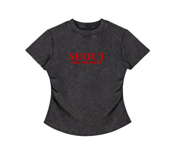 Seoul Tell The Truth Bodycon Cotton T-Shirt