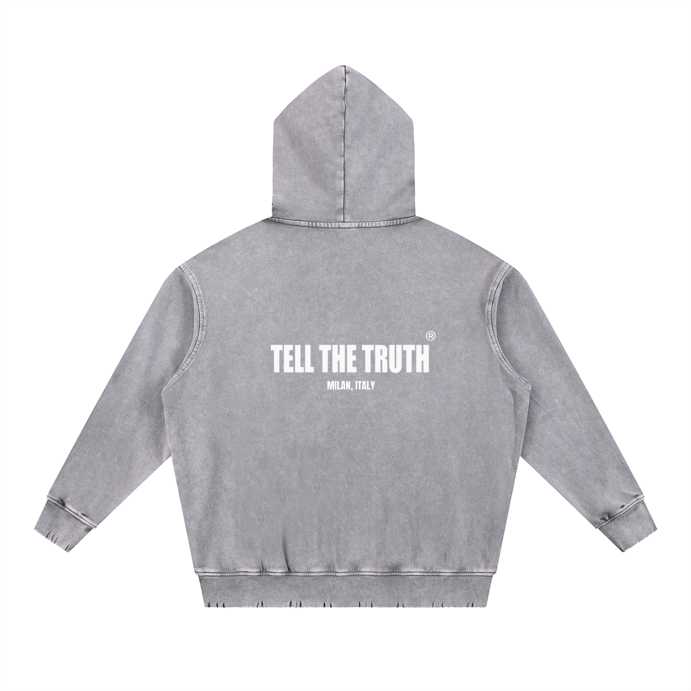 Tell The Truth Hand-Frayed Heavyweight  Hoodie