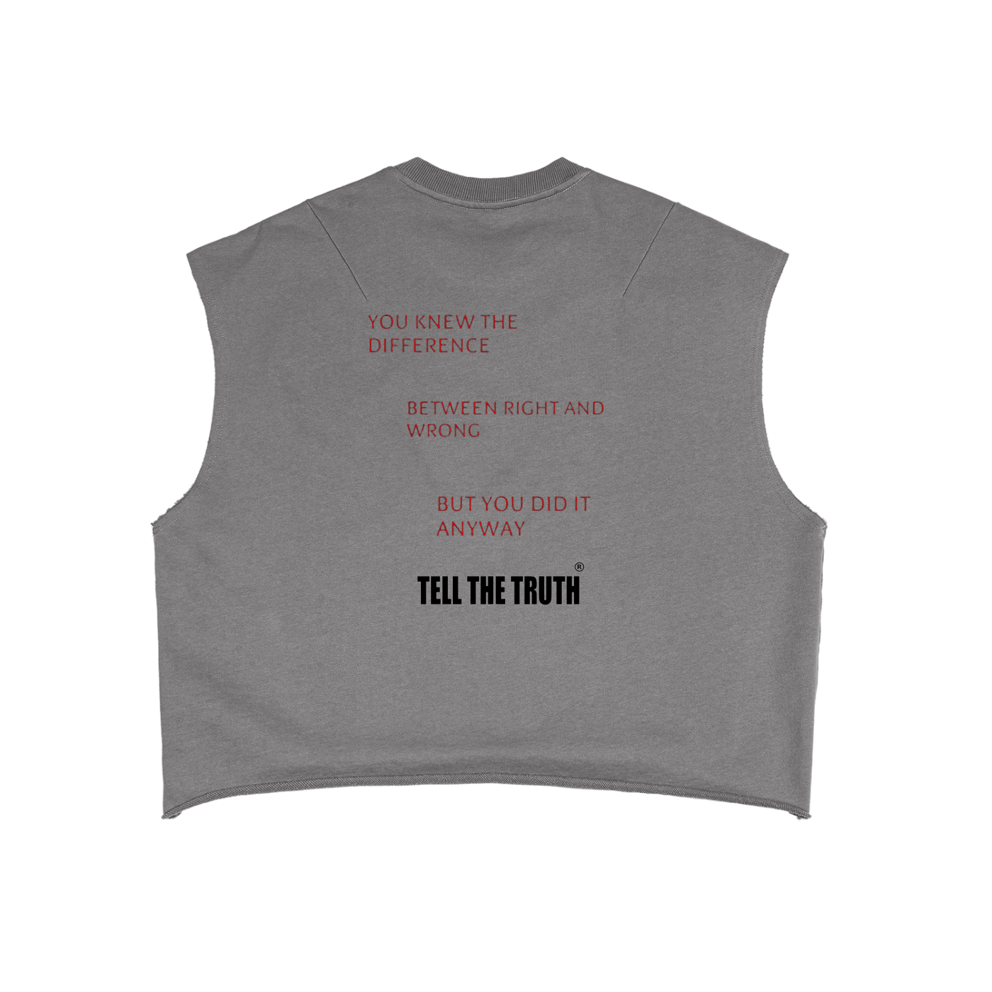 RIGHT & WRONG  Boxy Tank Top