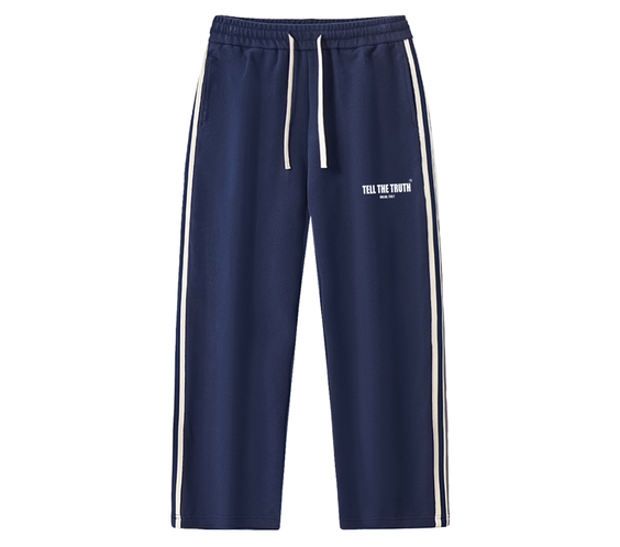 Tell The Truth Stripe Straight-Leg  Pants