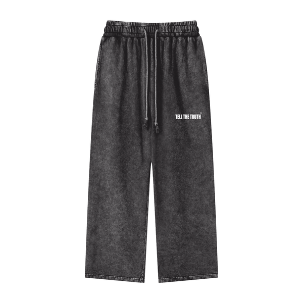 Tell The Truth Acid Wash Straight Leg Pants
