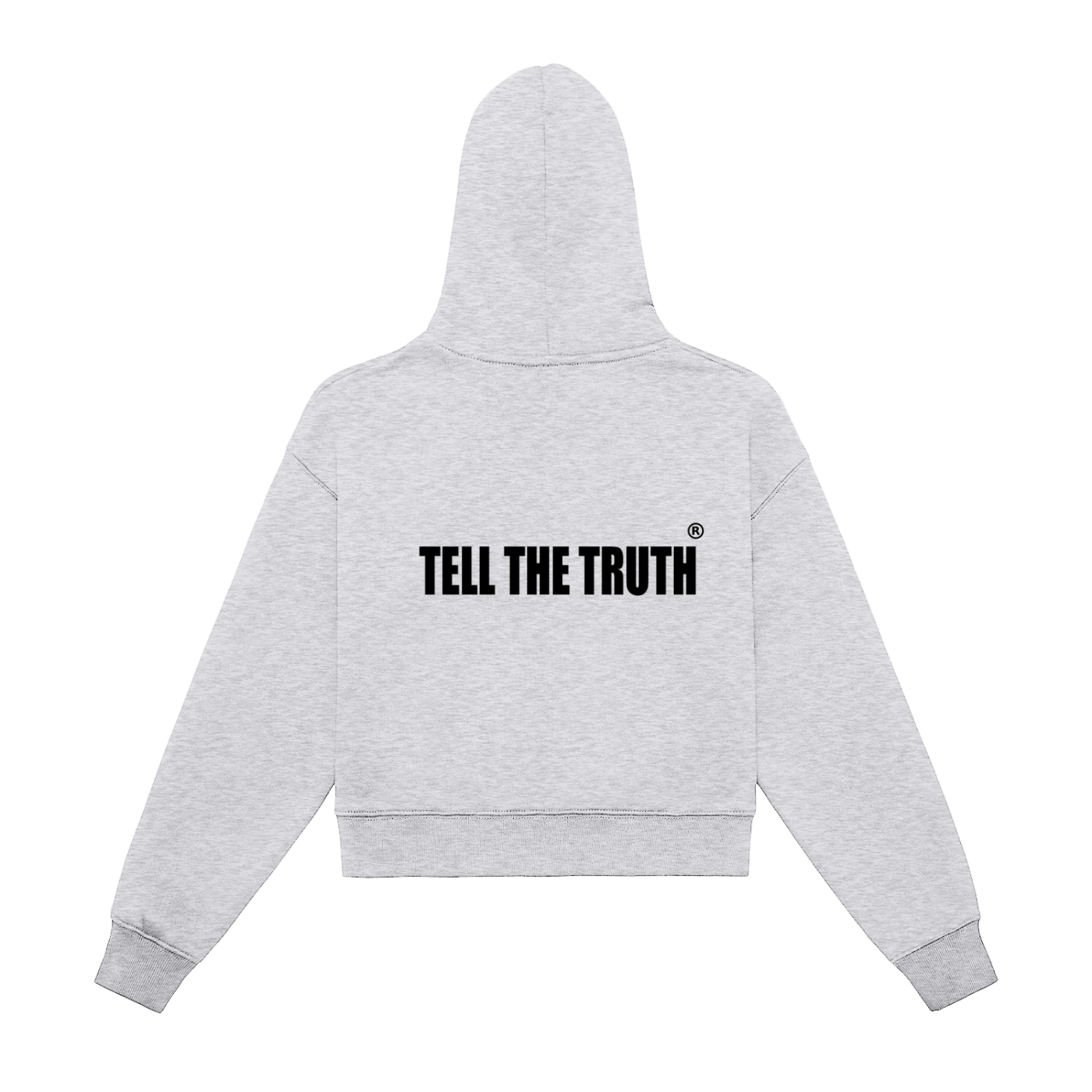 Women's Tell The Truth Fleeced Zip-Up Cropped Hoodie