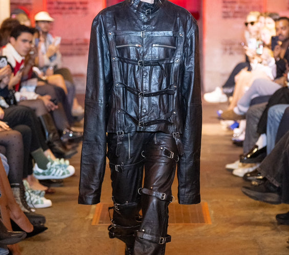 Tell The Truth Straight Leather Pants
