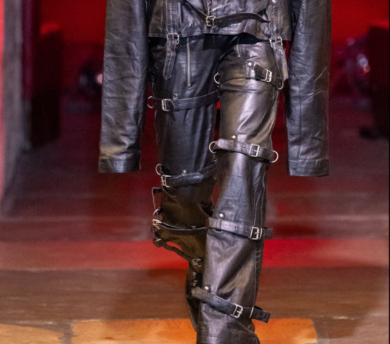 Tell The Truth Straight Leather Pants