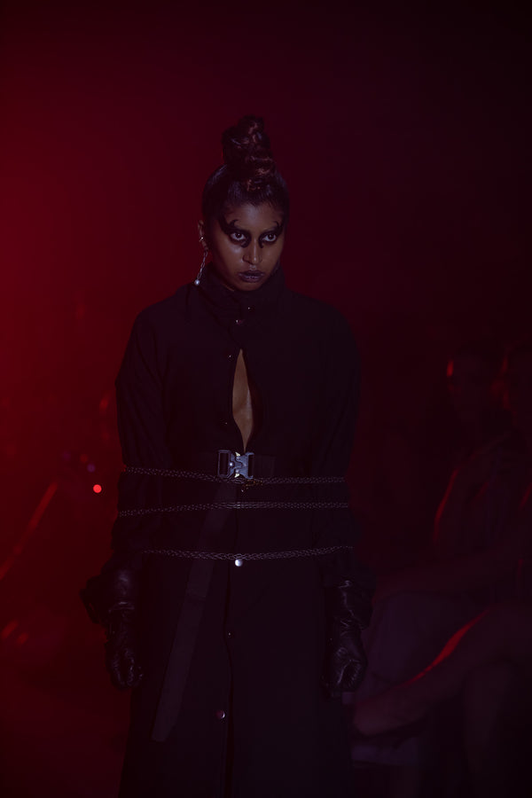 Tell The Truth's Cult Brace Trench Coat