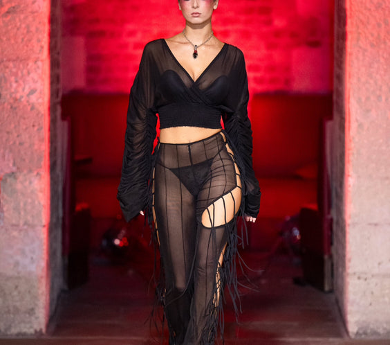 Tell The Truth Mesh Cowgirl Pants