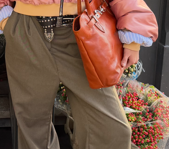 Verita Leather Bag - Cognac