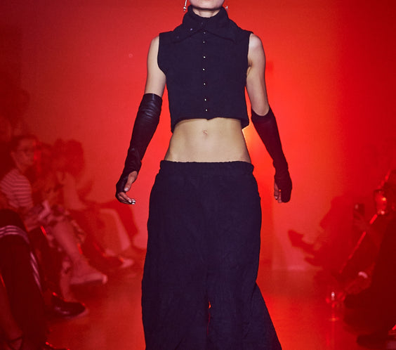 Tell The Truth Wrinkle Baggy Cut Pants