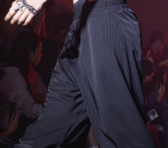 Tell The Truth Unisex Baggy Pinstripes Pants
