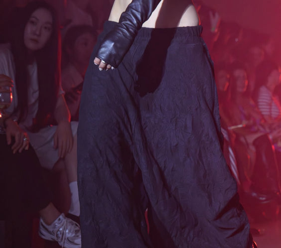 Tell The Truth Wrinkle Baggy Cut Pants