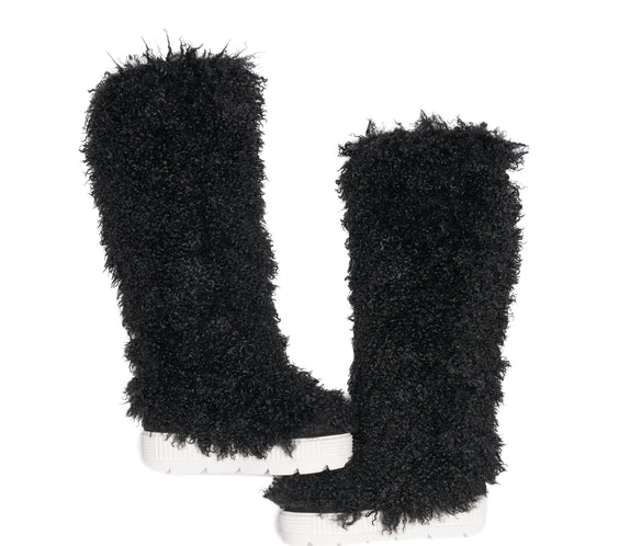 Faux Fur Tennis Boot