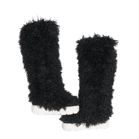 Faux Fur Tennis Boot