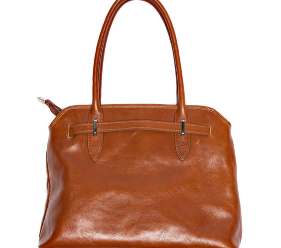 Verita Leather Bag - Cognac