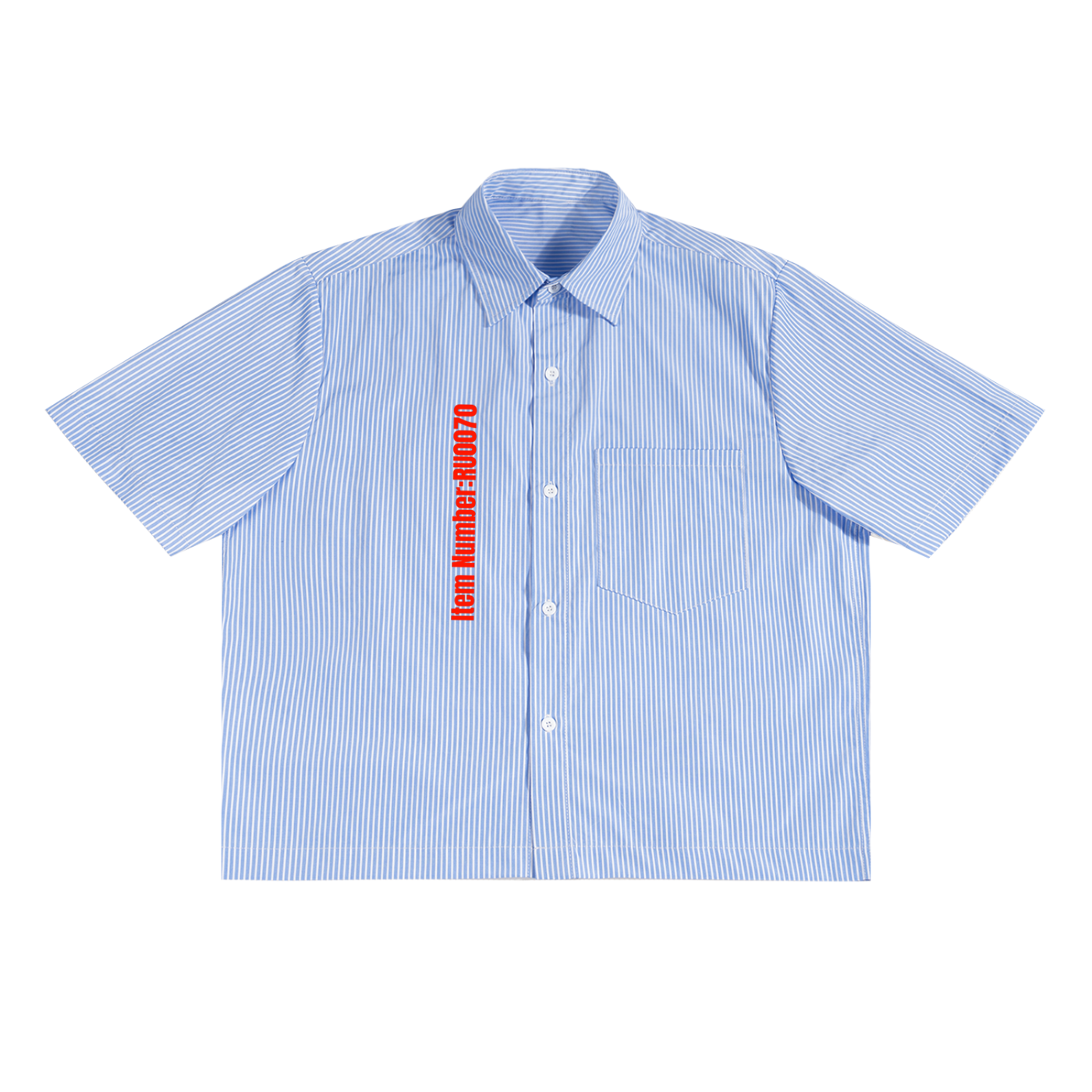 Tell The Truth Oversized Vertical Stripe Boxy Shirt