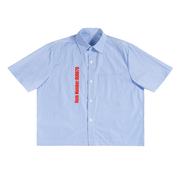 Tell The Truth Oversized Vertical Stripe Boxy Shirt