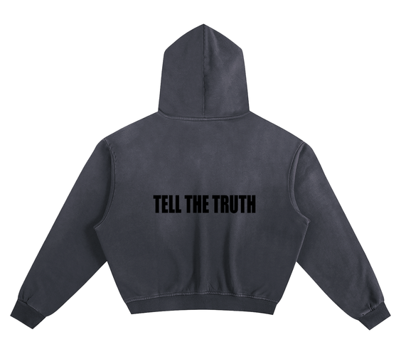 Tell The Truth Sunfade Boxy Hoodie