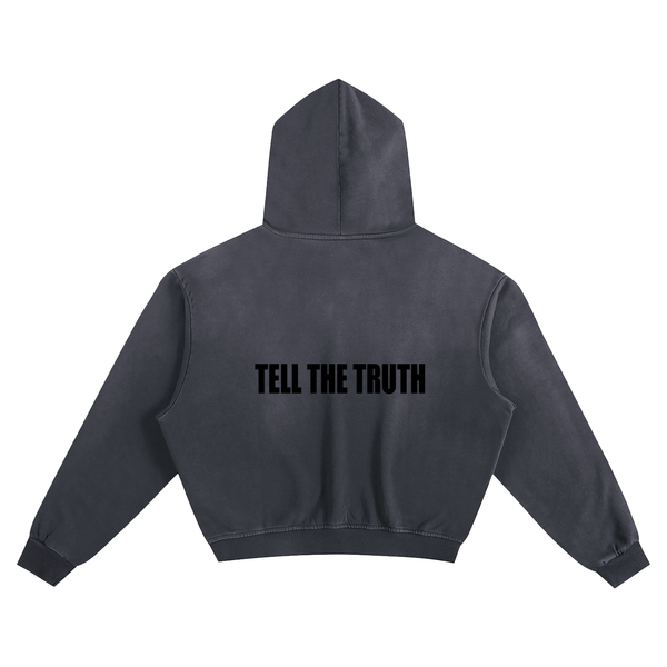 Tell The Truth Sunfade Boxy Hoodie
