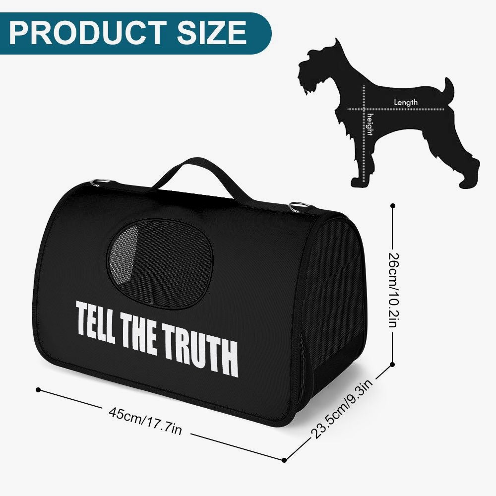 TELL THE TRUTH PET CARRIER BAG