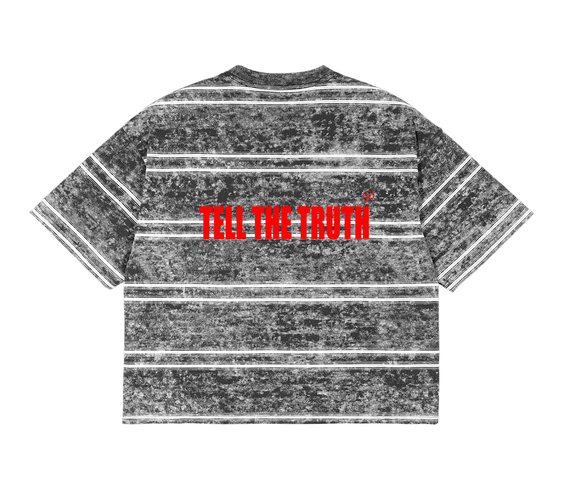 TTT Washed Stripe Boxy T-shirt