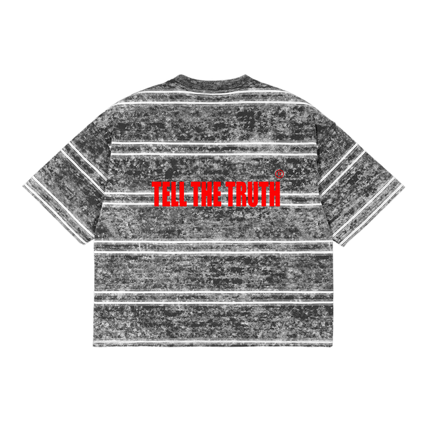 TTT Washed Stripe Boxy T-shirt