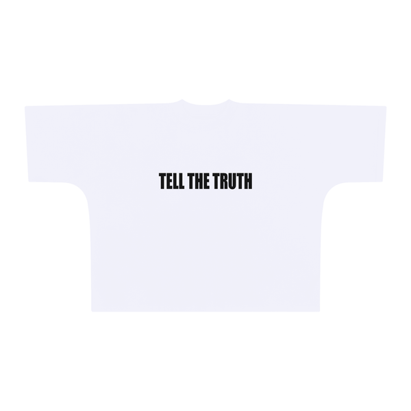 Tell The Truth Oversized One-Piece Pattern Cut Boxy Tee