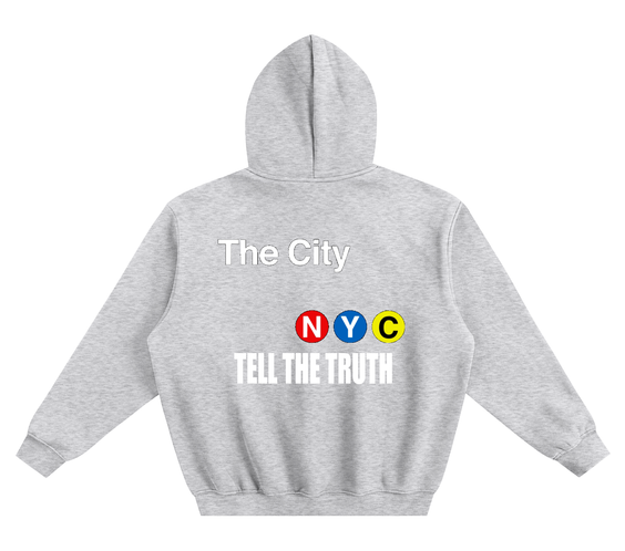 Tell The Truth NYC Subway Boxy Hoodie