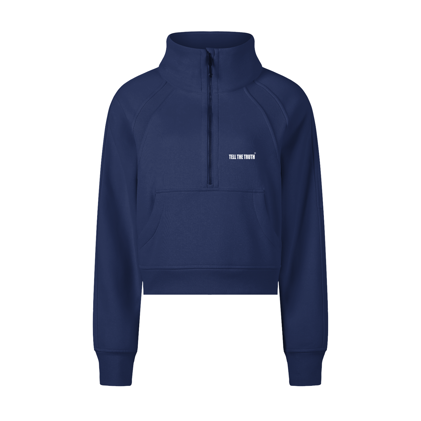 Women's Tell The Truth Cropped Half-Zip Sweatshirt