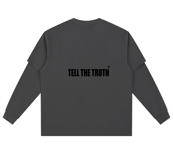TELL THE TRUTH  Long Sleeve Oversized Tee