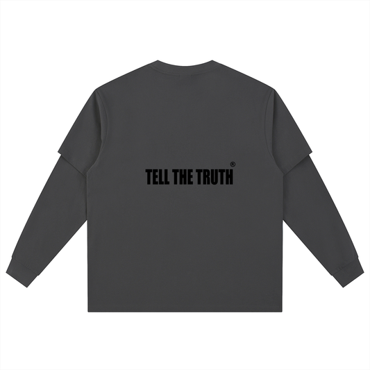 TELL THE TRUTH  Long Sleeve Oversized Tee