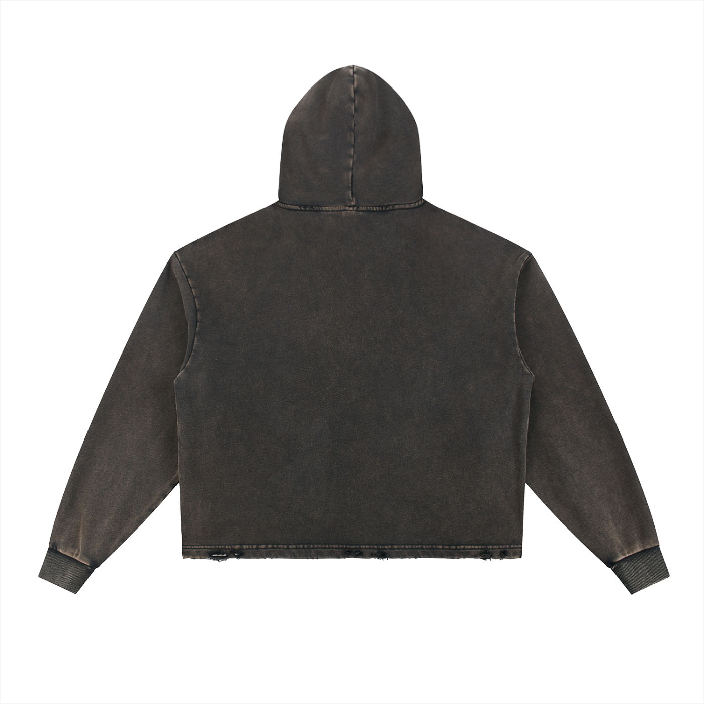 Tell The Truth Vintage Washed Frayed-Hem Hoodie