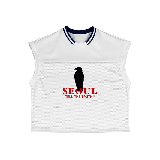 TELL THE TRUTH Mesh Boxy T-Shirt