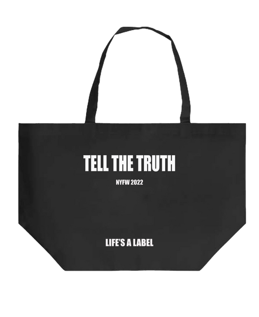 TELL THE TRUTH GROCERY TOTE BAG